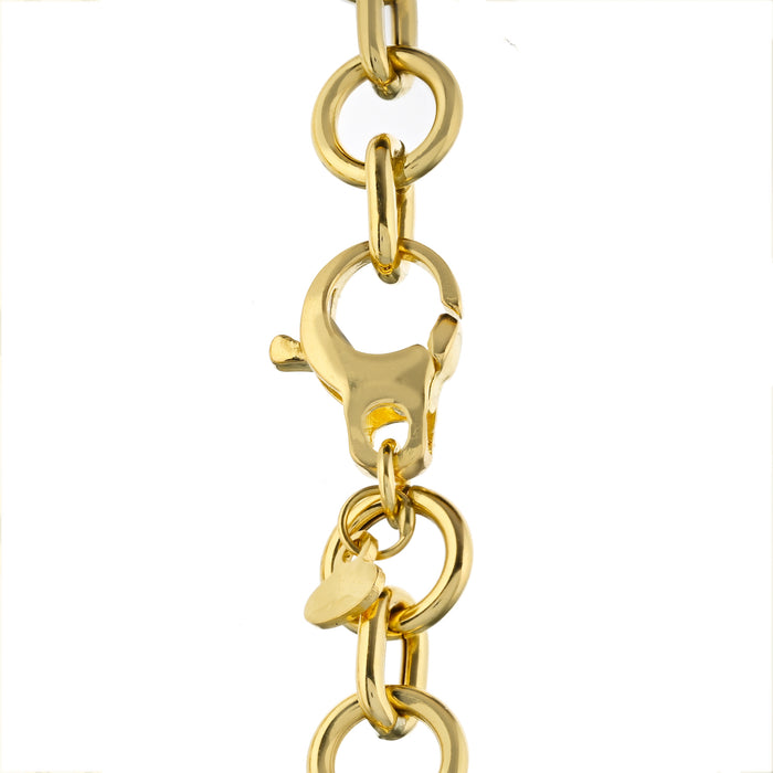 18K Yellow Gold Garter-Link 32in Chain