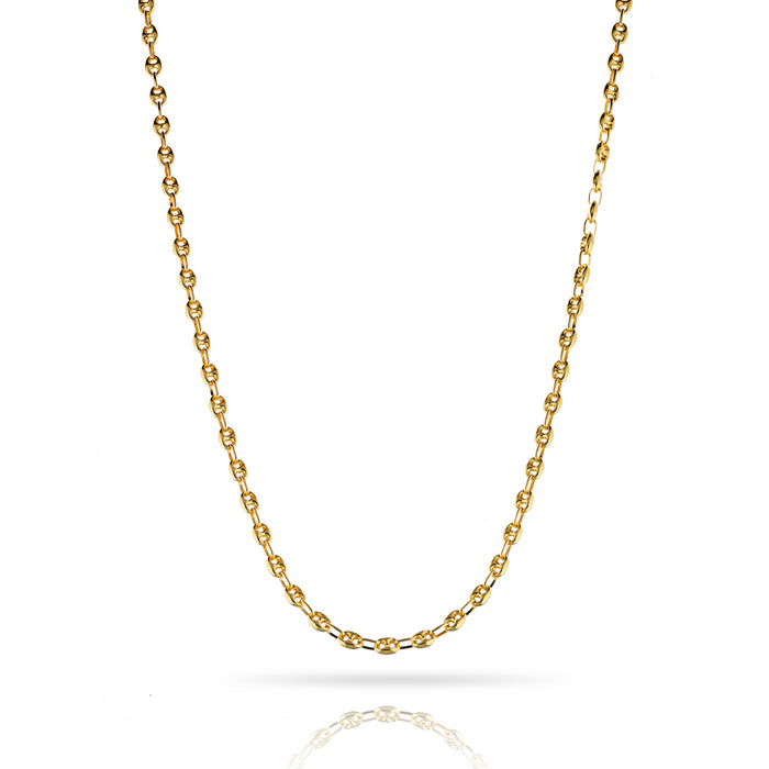 18K Yellow Gold Mariner Smooth Link 31in Chain