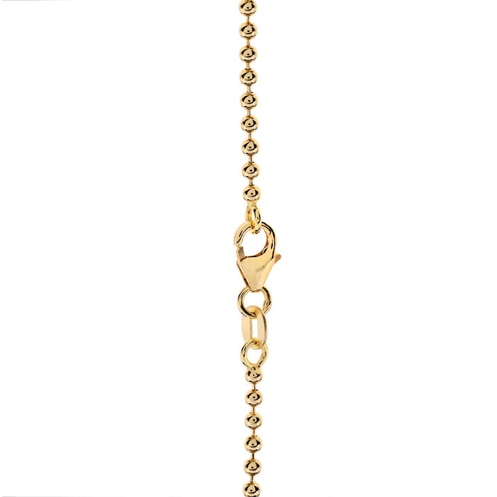 "Ball And Chain" 18K Yellow Gold Solid Chain