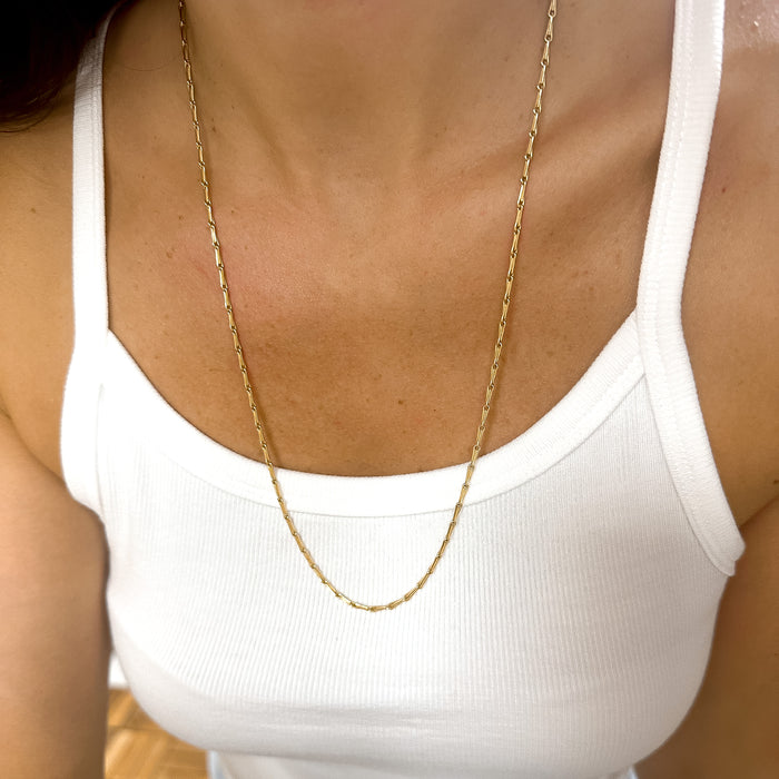 "Bobby Clip Medium" 18K Yellow Gold Chain