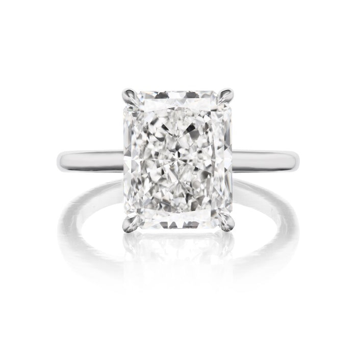 Radiant Cut Solitaire Diamond Engagement Ring